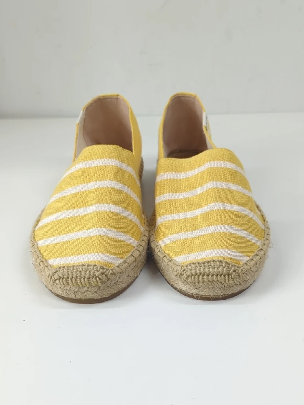 New Soludos Dali Striped Espadrilles in Yellow Size 7.5